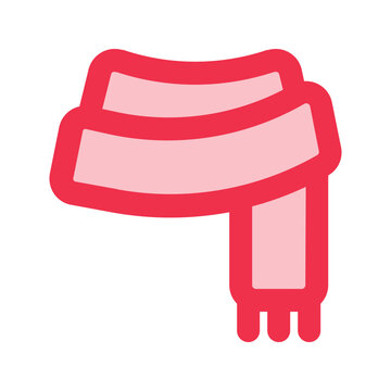 recommend clip art: scarf outline fill icon