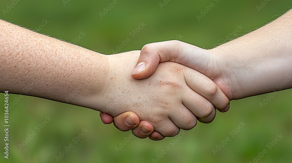 Poster a symbol of unity and trust the significance of a handshake in building relationships and collaborat