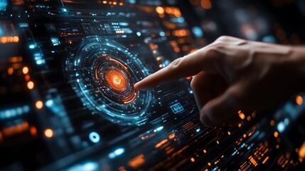 Futuristic Holographic Interface for Advanced Data Analytics and Technological Innovation