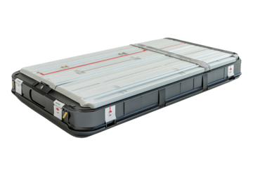 EV battery isolated on transparent and white background.PNG image
