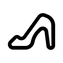 high heels line icon
