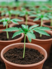 Nurturing growth exploring the journey of young cannabis plants in sustainable cultivation practices
