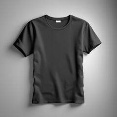 Simple black tshirt mockup