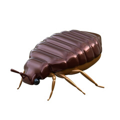 3D Bed Bug Icon, perfect for nature-themed designs, educational illustrations, or projects related to insects and wildlife