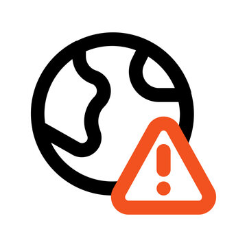 recommend clip art: global warming outline color icon