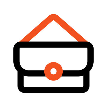 recommend clip art: handbag outline color icon