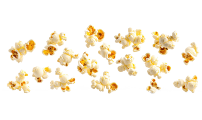 delicious popcorn on transparent background