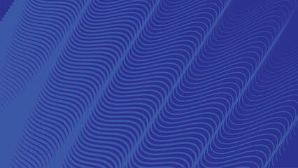Obraz premium Dark blue wavy line pattern abstract background for backdrop or fabric style