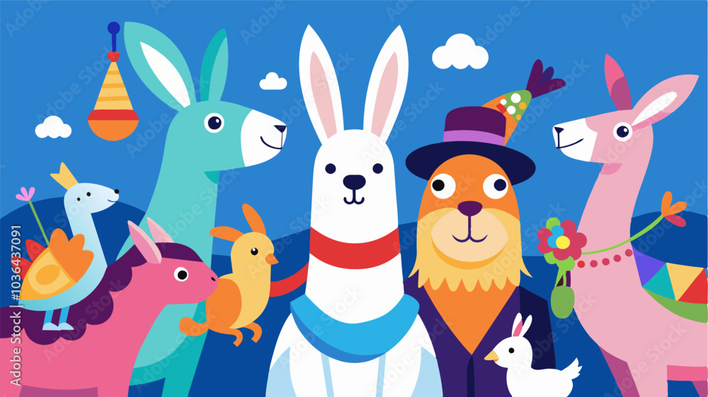 Poster llamas rabbits and even a friendly parrot make an appearance adding an unexpected touch to the diver