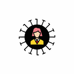 coronavirus covid-19 logo icon vector design symbol