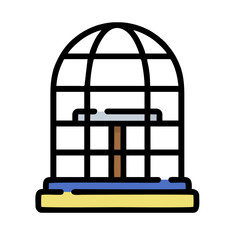 illustration of a cage