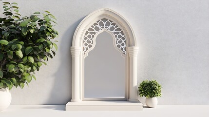 Fototapeta premium Golden Archway with Intricate Design