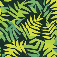 Whimsical Floral and Foliage Designs seamless pattern: Playful Doodles, Geometric Leaves, and Elegant Wildflowers in Bold and Soft Color Palettes.