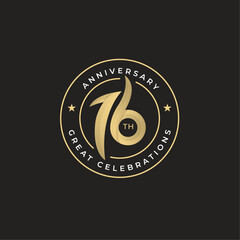 anniversary logo design template