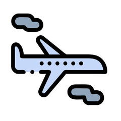 airplane icon vector illustration