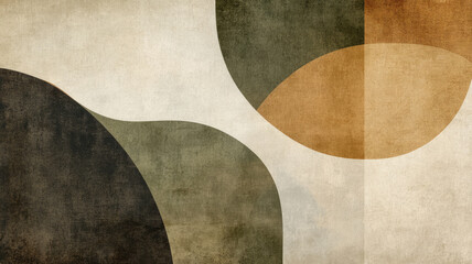 Abstract geometric shapes with muted earth tones texture background