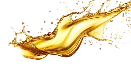 Fototapeta premium Golden Liquid Splash