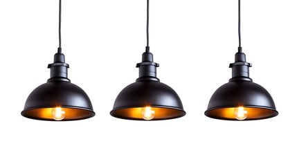 Three Black Hanging Lanterns