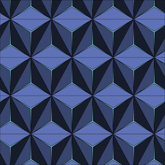 Seamless Geometric Triangle Pattern with Decorative Vector Design, and Textured Art Backdrop