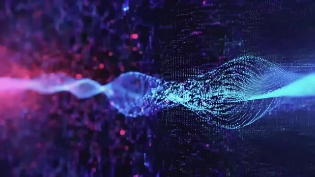 Abstract Digital Waveform