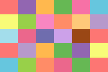 Colorful cubes background vector. Different colors squares boxes wallpaper banner background illustration 