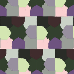 Futuristic Green Geometry Pattern with Creative Puzzle Design