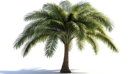 Obraz premium Isolated Palm Tree on White Background
