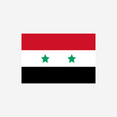 National flag of Syria. Syria country flag vector illustration isolated 