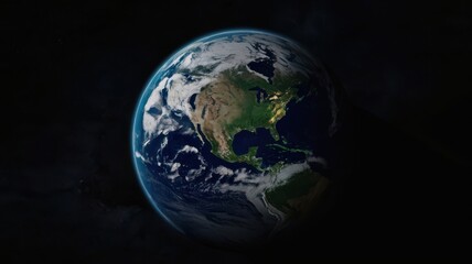 Fototapeta premium Earth, Civilization, Light, Glow, Radiation, Planet, Space, Universe, Continents, Land, Water, Seas, Cities