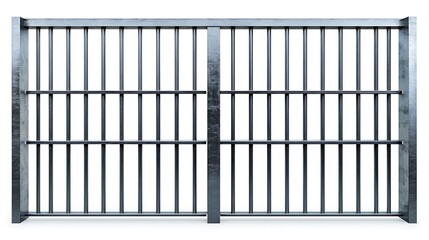Metal Fence Close-up