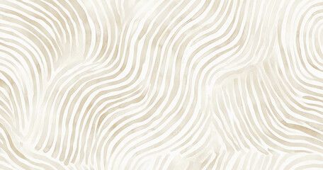 Elegant watercolor pattern with soft beige wavy concentric lines on a white background. Abstract, organic look ideal for Adobe Stock uses, including wallpapers, textiles, and decor, Generative AI