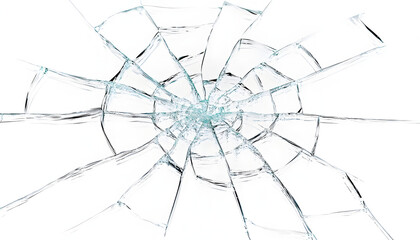 Obraz premium broken glass window