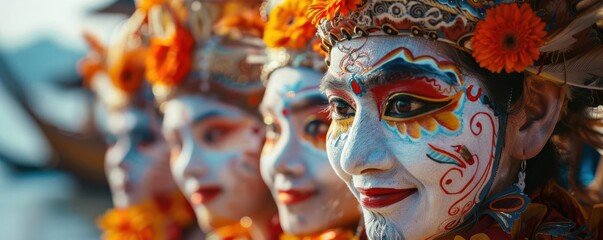 Fans enjoying traditional theatre performances, culture, art