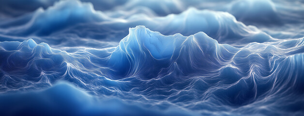 abstract blue background with waves