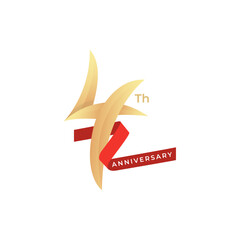 anniversary logo design template