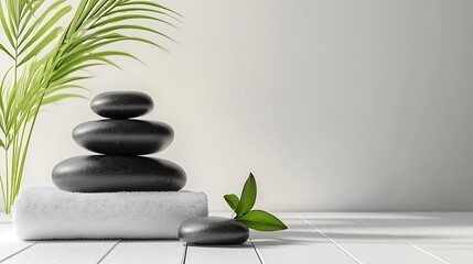 Spa Stones and Orchids