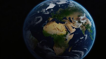 Fototapeta premium Earth, Civilization, Light, Glow, Radiation, Planet, Space, Universe, Continents, Land, Water, Seas, Cities