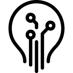 
Simple vector icon light bulb