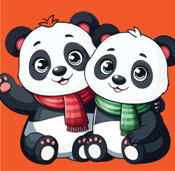 Create Panda Vectors Design of AI 