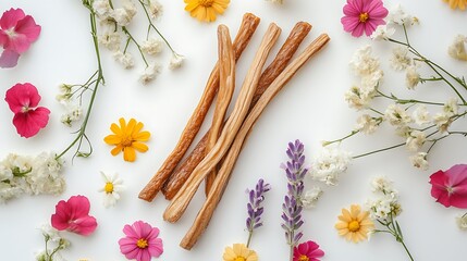 Licorice Sticks and Flowers