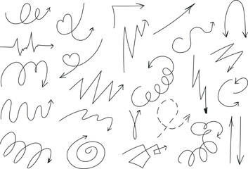 Vector Arrows Collection,  Minimalist Directional Icons Set