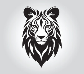 Obraz premium Animal logo Isolated Black on White background