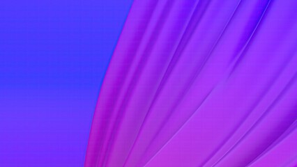 An elegant and modern 3D rendering of an abstract background featuring twisted flat and pop curves in delicate purple and blue, exuding a sense of high-end sophistication.