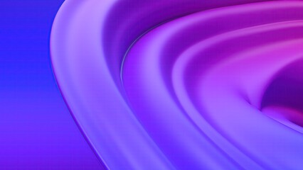An elegant and modern 3D rendering of an abstract background featuring twisted flat and pop curves in purple and blue, conveying a sense of luxury.