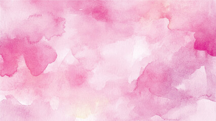 Fototapeta premium Pink watercolor abstract background. Watercolor pink background. Abstract pink texture. Watercolor vector colorful abstract background. watercolor vector art background for cards, flyer, poster, banne