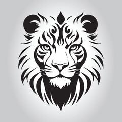 Animal logo Isolated Black on White background