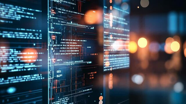 digital high technology idea for data mining concept	
