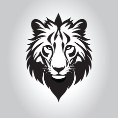 Animal logo Isolated Black on White background