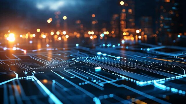 digital high technology idea for data mining concept	
