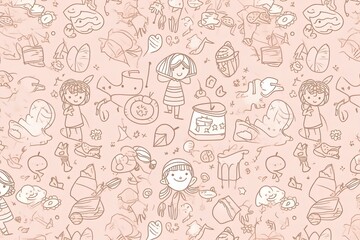 seamless pattern with birds